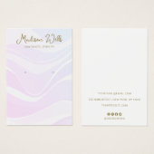 Porte-afficheur rose Vagues Lavande (Devant & derrière)