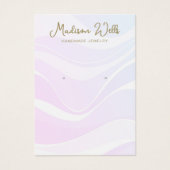 Porte-afficheur rose Vagues Lavande (Devant)