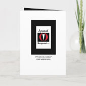 Porte-ALLIANCE Invitation de mariage - Demande spé (Dos)