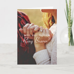 Porte-anneau personnalisé, carte Mariage