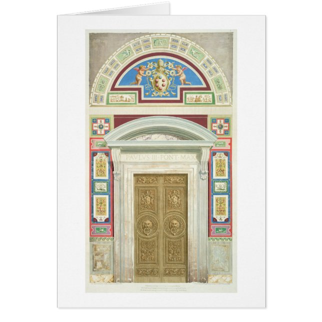 Porte au bungalow de Raphael à Vatican, de (Devant)