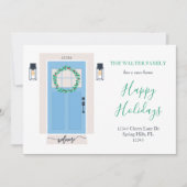 Porte avant Déplacement Faire-part bleu (Devant)