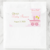 Porte-bébé C'est un Sticker Baby shower rose fille (Sac)
