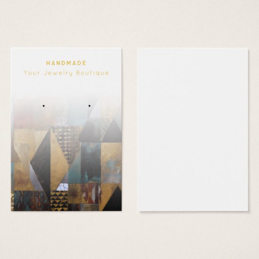 Porte-bijoux Boho Abstrait (Devant & derrière)