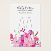 Porte-bijoux fleurie rose (Devant)