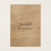 Porte-bijoux porte-bijoux Carte de visite Brown or (Dos)