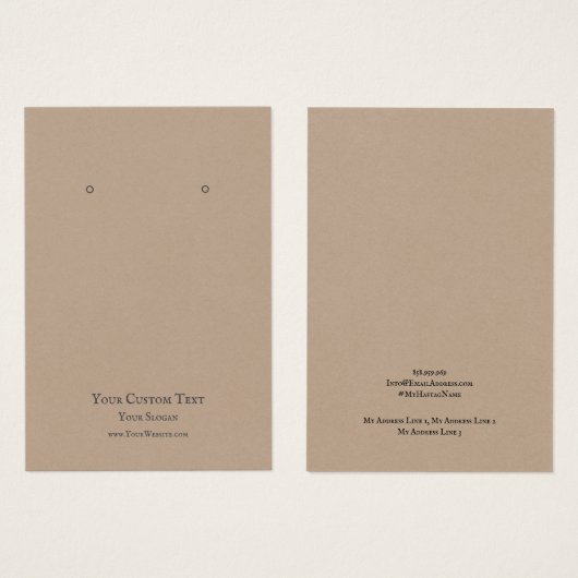 Porte-bijoux, Rustic Kraft (Devant & derrière)