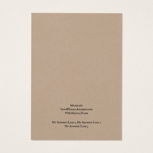 Porte-bijoux, Rustic Kraft (Dos)