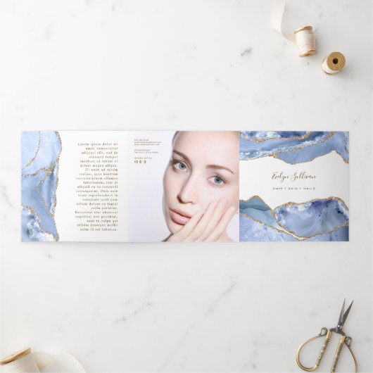 Porte bleu de Cornflower Tripli Brochure (Extérieur)