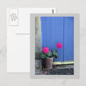 Porte bleue dans la carte postale de Culross (Devant / Derrière)