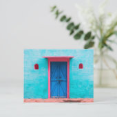 "PORTE BLEUE, MAROC", CARTE POSTALE DE PHOTOGRAPHI (Debout devant)