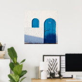 "PORTE BLEUE, MAROC", POSTER DE PHOTOGRAPHIE DE VO (Bureau à domicile)