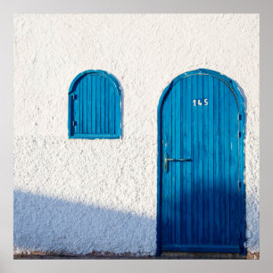"PORTE BLEUE, MAROC", POSTER DE PHOTOGRAPHIE DE VO