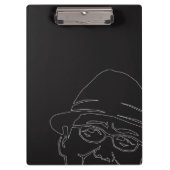PORTE-BLOC 顔　白ライン　クリップボード (Devant)