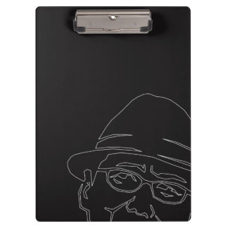 PORTE-BLOC 顔 白ライン クリップボード