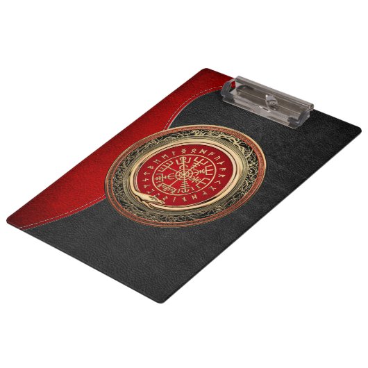 Porte-bloc [110] Vegvisir - Viking Gold Magic Runic Compass (Incliné)
