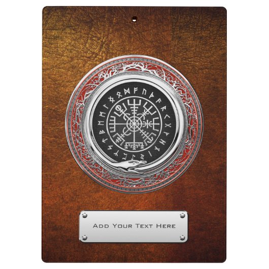 Porte-bloc [110] Vegvisir - Viking Silver Magic Runic Compass (Dos)