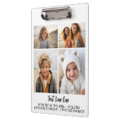 Porte-bloc 11 Photos - 4 Front, 7 Back - Black Text on White (Gauche)