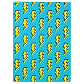 Porte-bloc 1980/1990 Neon Blue Yellow Lightning Motif (Dos)