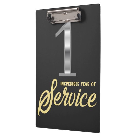 Porte-bloc 1 année de service 1er anniversaire de l'employé (Gauche)