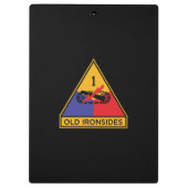 Porte-bloc 1re division blindée " Vieux côtés " (Dos)