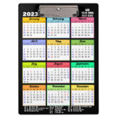 Porte-bloc 2023 - 2026 Calendrier avec jours fériés Moderne (Devant)