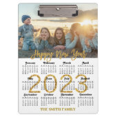 Porte-bloc 2023-2026 Calendrier Gold Parties scintillant Scri (Devant)