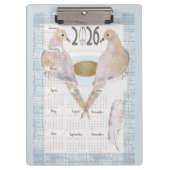 Porte-bloc 2026 Mourning Doves For Peace (Devant)