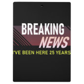 Porte-bloc 25 ans Anniversaire du travail Appréciation de l'e (Dos)