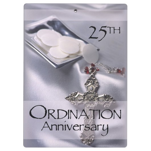 Porte-bloc 25e cabinet Anniversary Cross Host (Dos)