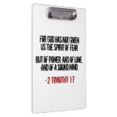 Porte-bloc 2 Timothée 1:7 cadeaux (Swatch)