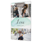 Porte-bloc 3 Photo Turquoise Aquarelle (Gauche)