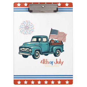 Porte-bloc 4 juillet rustique/vintage