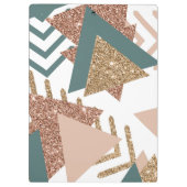 Porte-bloc 80s rétro Abstrait | Avocado Green et Rose Gold (Dos)