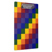 Porte-bloc à damiers arc-en-ciel (Swatch)