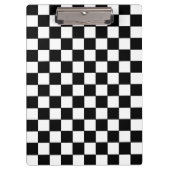 Porte-bloc à damiers blanc et noir (Devant)