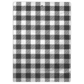 Porte-bloc à damiers Plaid Noir Et Blanc (Dos)