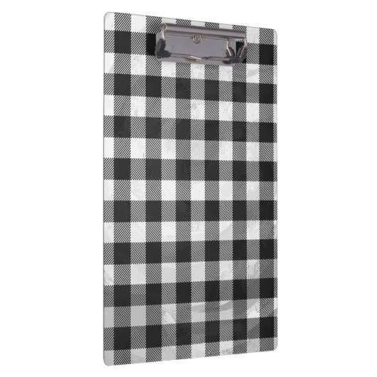 Porte-bloc à damiers Plaid Noir Et Blanc (Swatch)