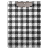 Porte-bloc à damiers Plaid Noir Et Blanc (Devant)