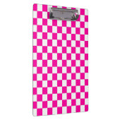 Porte-bloc à damiers rose et blanc (Swatch)
