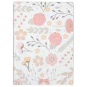 Porte-bloc à monogramme botanique floral joli (Dos)