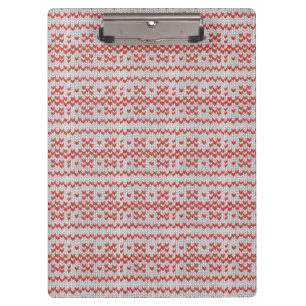 Porte-bloc à pince en tricot NORDIQUE ROUGE
