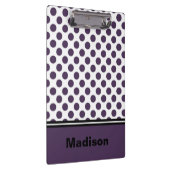 Porte-bloc à pois violet et blanc (Swatch)