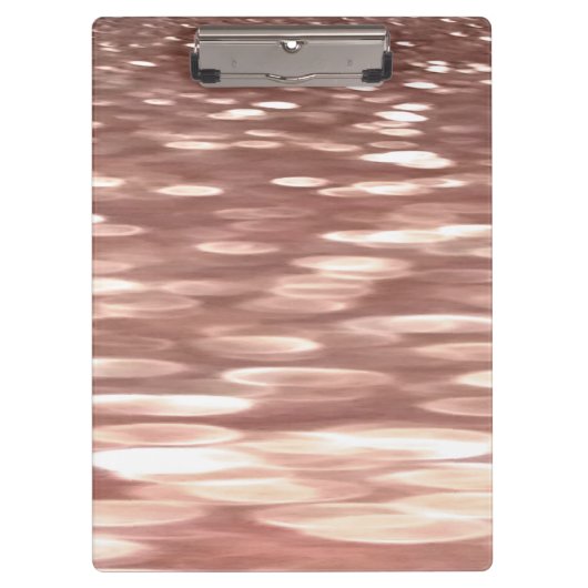 Porte-bloc Abstract #3: Copper Rose Gold (Devant)