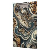 Porte-bloc Abstract Leopard Print Swirl (Gauche)