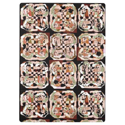 Porte-bloc Abstrait (Dos)