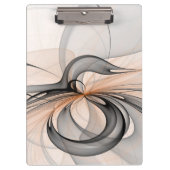 Porte-bloc Abstrait Anthracite Grey Sienna Art moderne fracta (Devant)