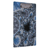 Porte-bloc Abstrait bleu et noir complexe fractal (Swatch)