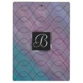 Porte-bloc Abstrait chic | Rose Turquoise bleu turquoise pour (Dos)