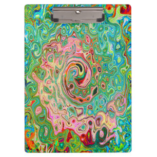 Porte-bloc Abstrait Coloré Rétro Psychedélique Tourbillon Arc
